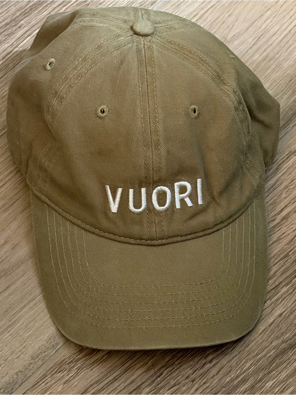 Vuori Tan Khaki Camel Adjustable Dad Cap Baseball Hat Adjustable Logo Unisex